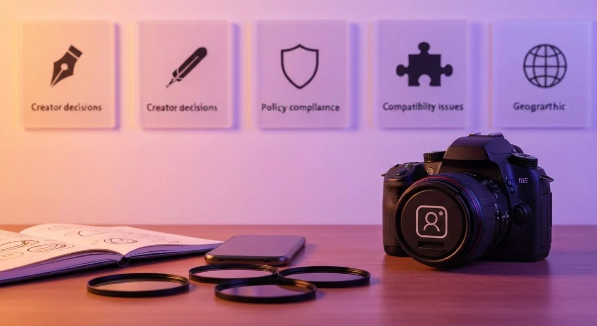 Estudio fotográfico moderno con cámara DSLR y tapa con icono