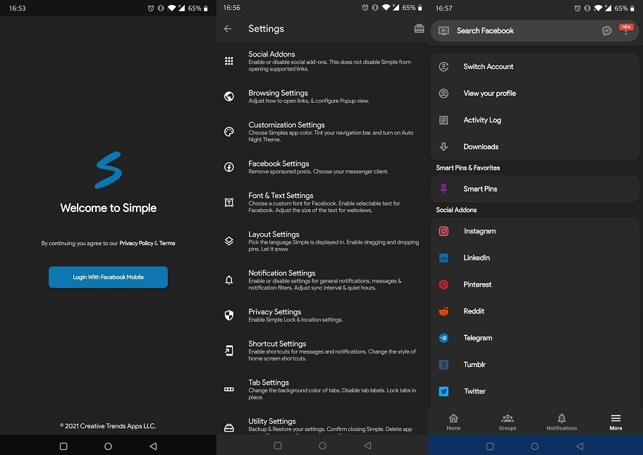 Las mejores aplicaciones de Facebook Navegador social simple de Android