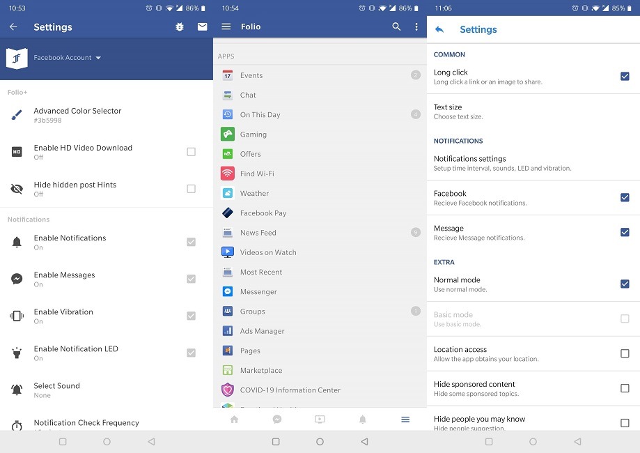 Las mejores aplicaciones de Facebook para Android Folio 1